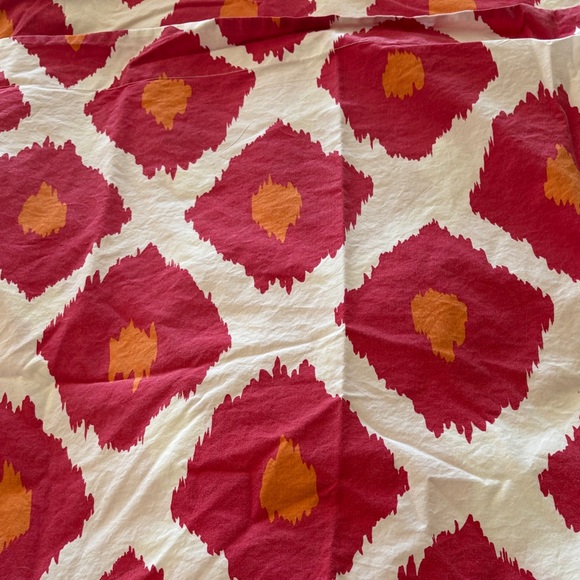 Pottery Barn Other - Pottery Barn Red Ikhat standard pillow shams 2